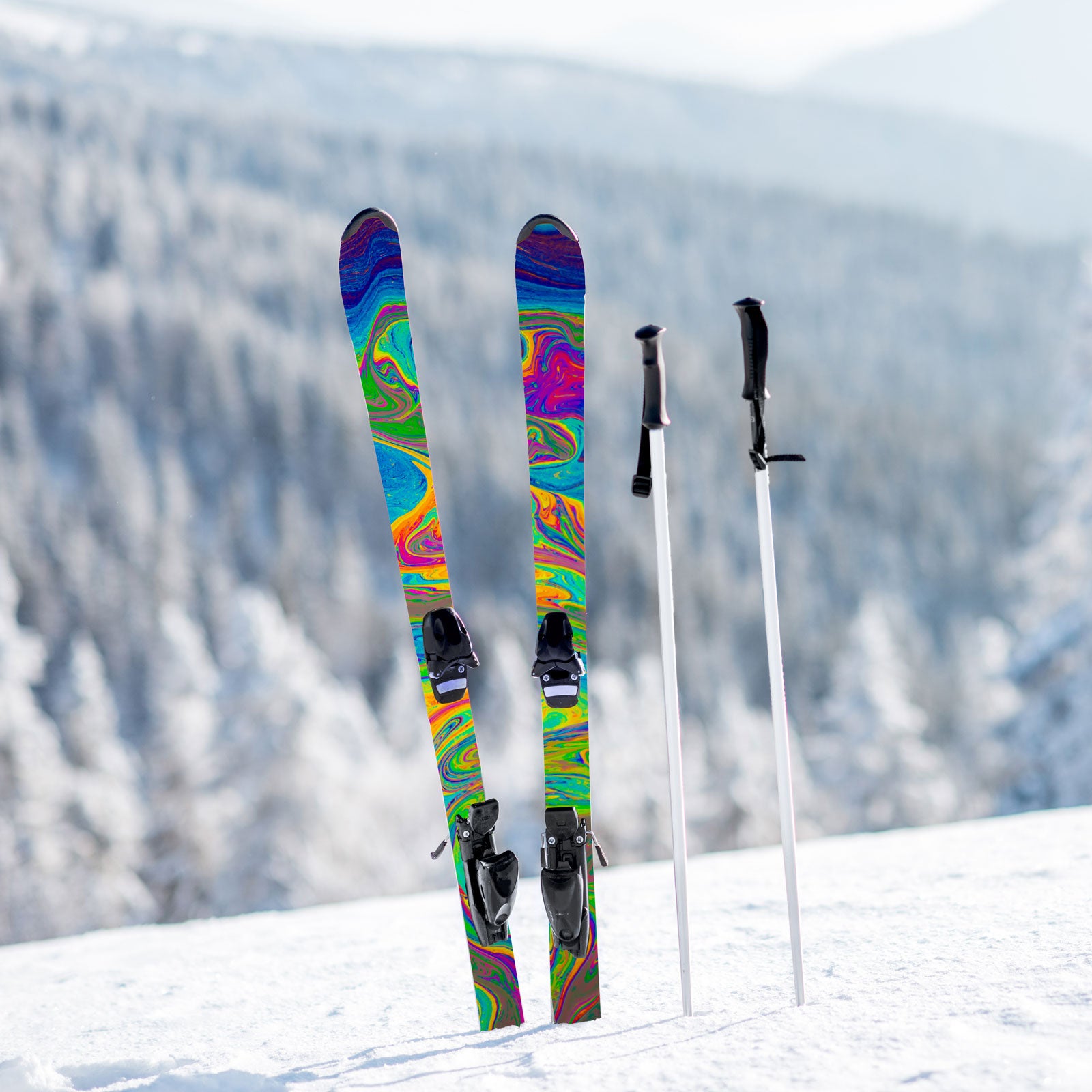Custom Ski Wraps - Psychedelic