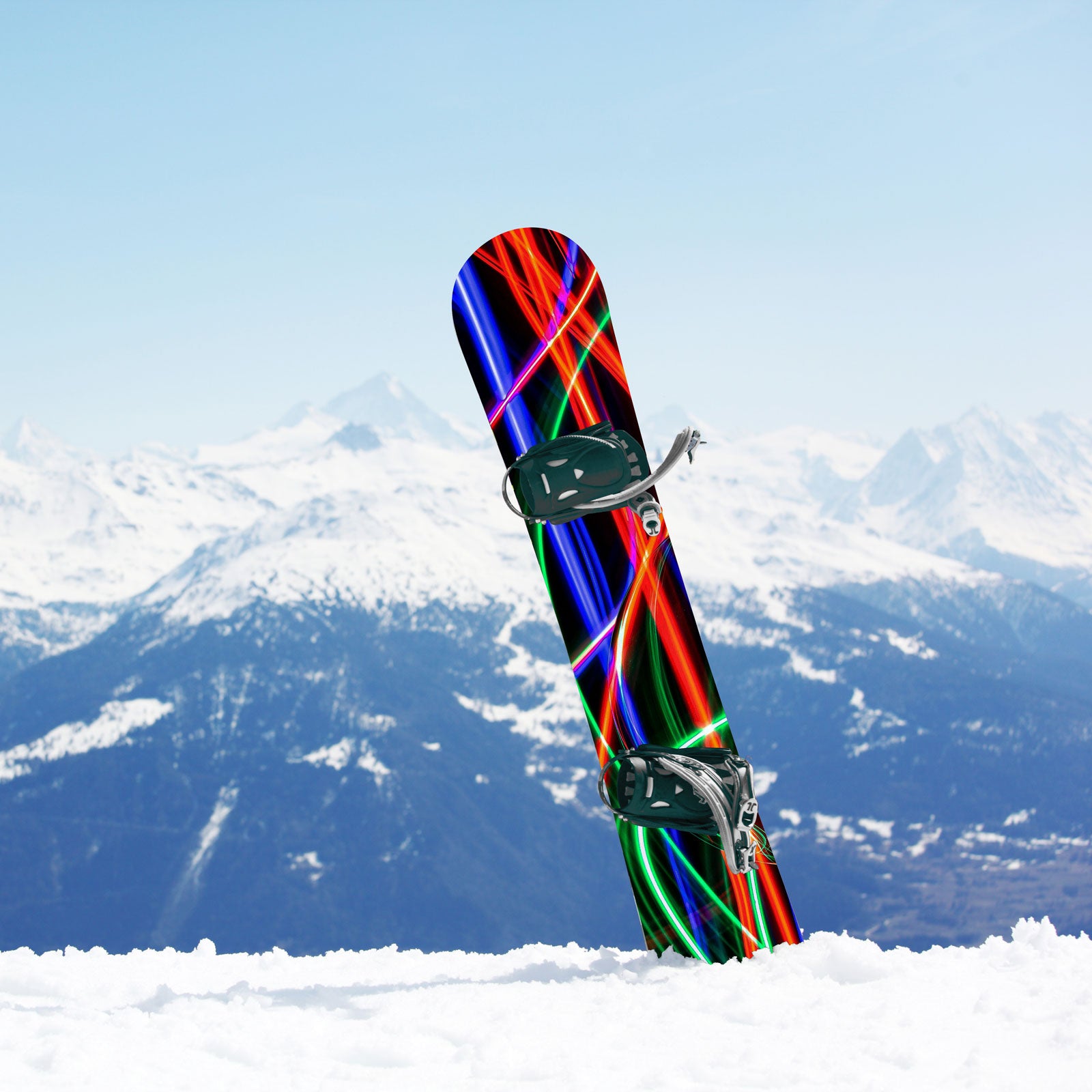 Custom Snowboard Wraps - Lasers