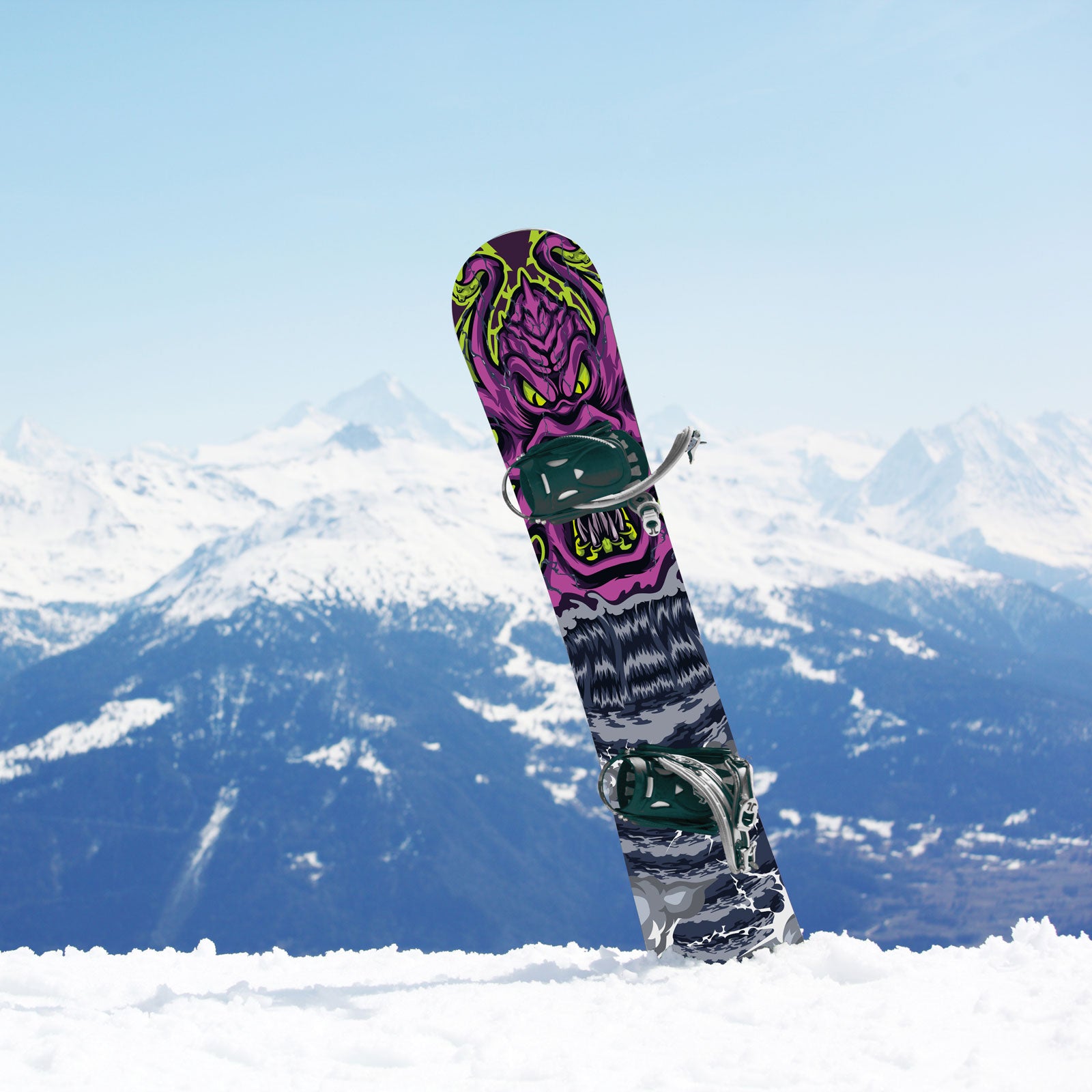 Custom Snowboard Wraps - Monster