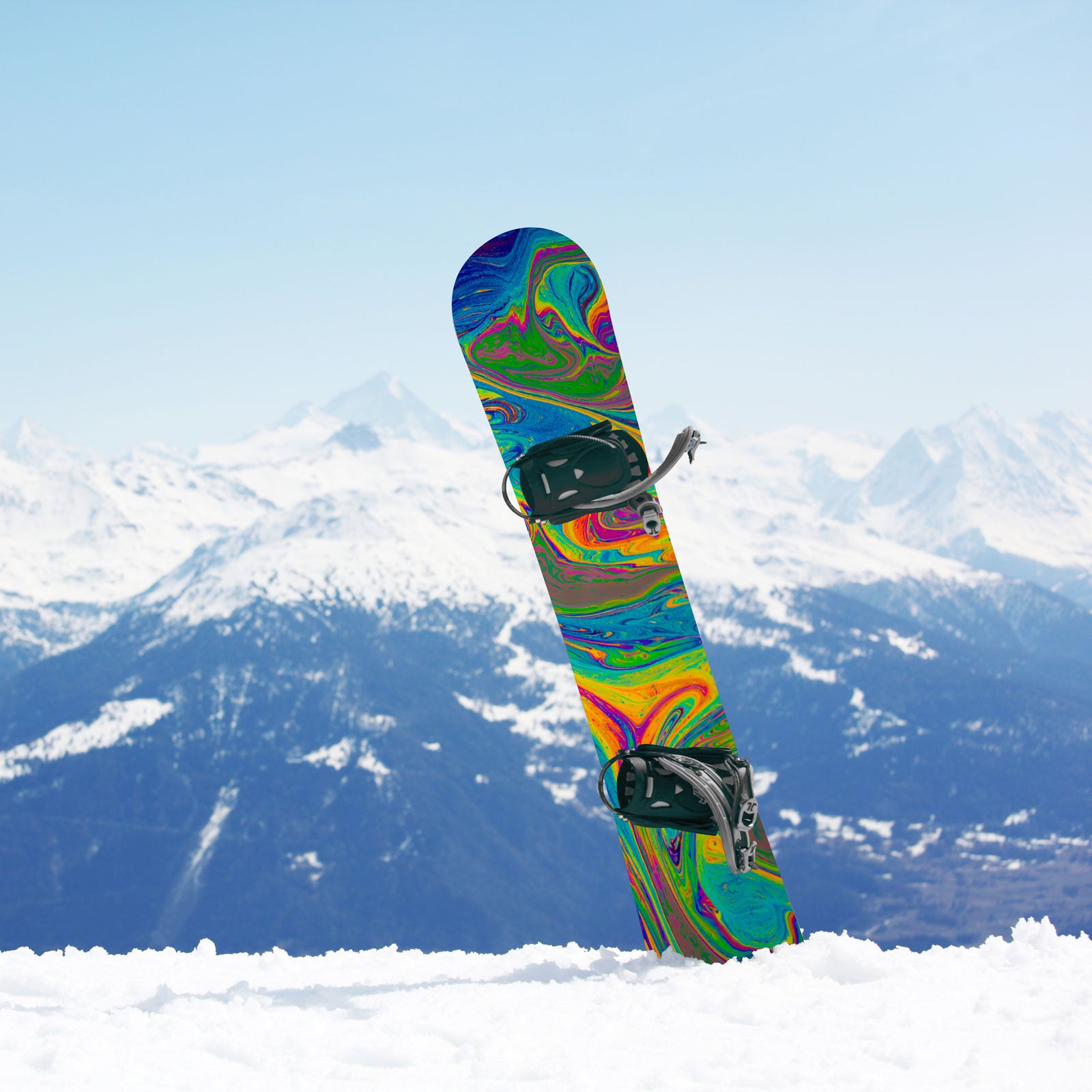 Custom Snowboard Wrap - Psychedelic