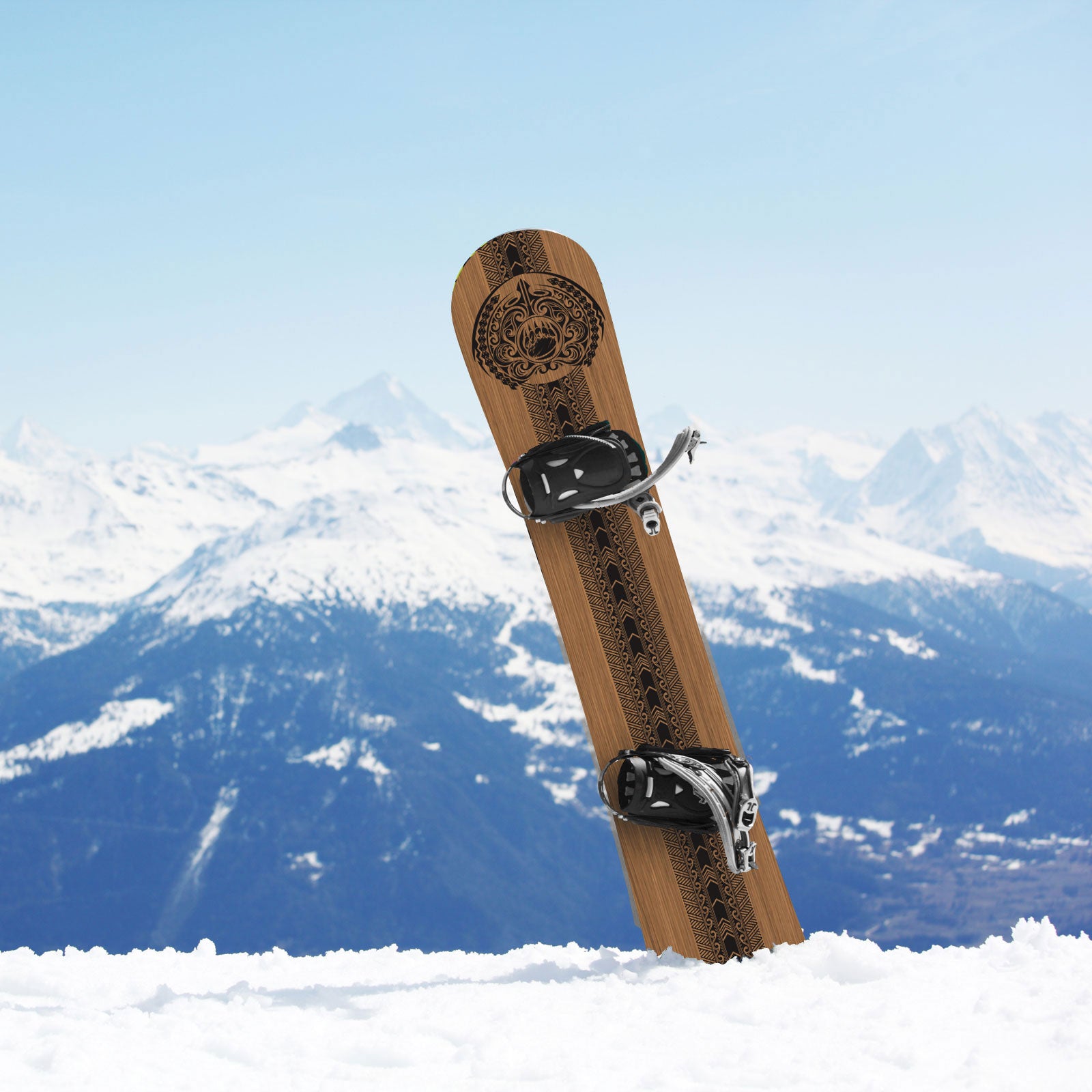 Custom Snowboard Wraps - Tribal