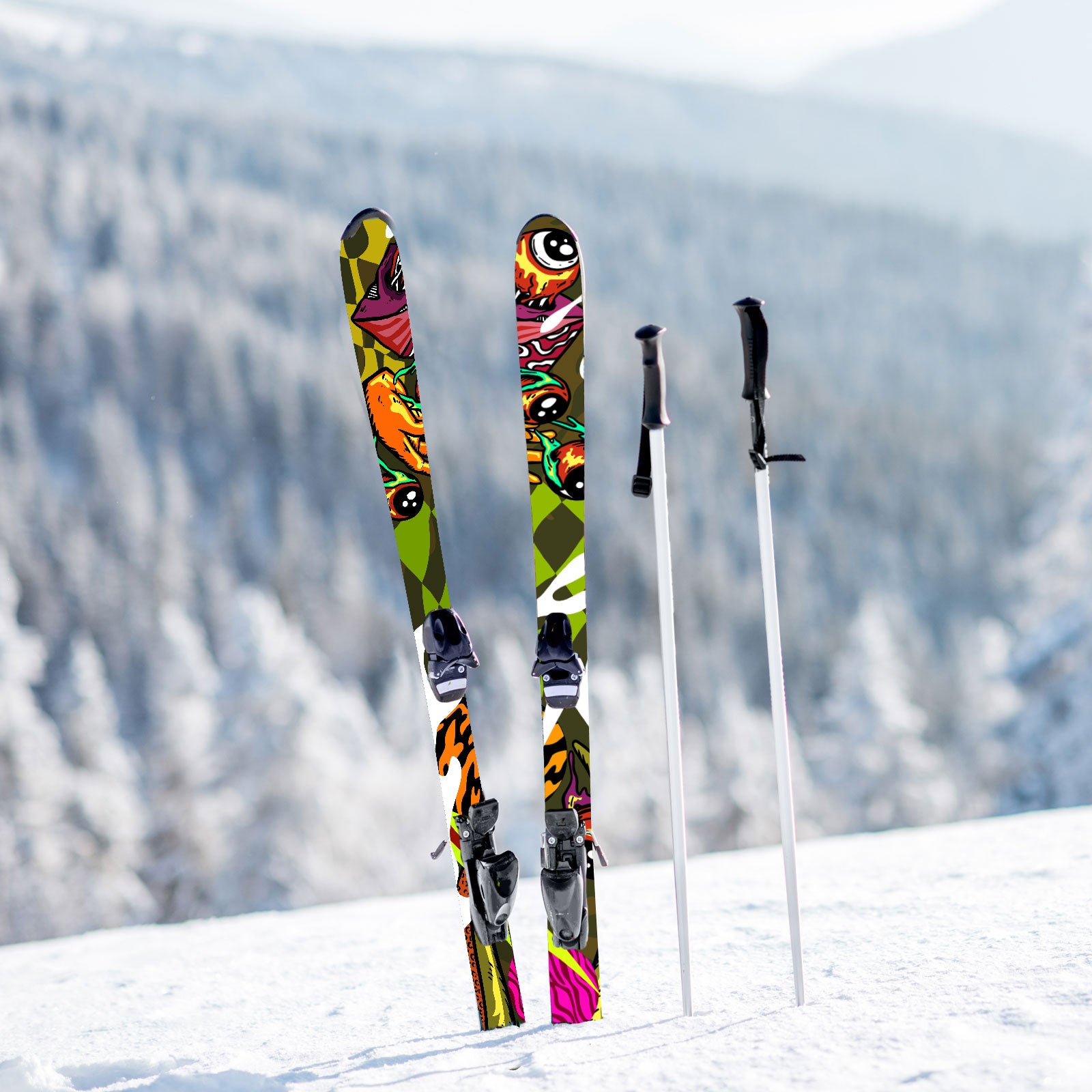 Custom Ski Wraps - Eye Pod Ski