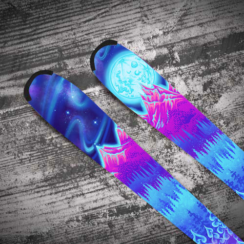 Custom Ski Wraps - Wonderland - designed by Ella Kuzyk