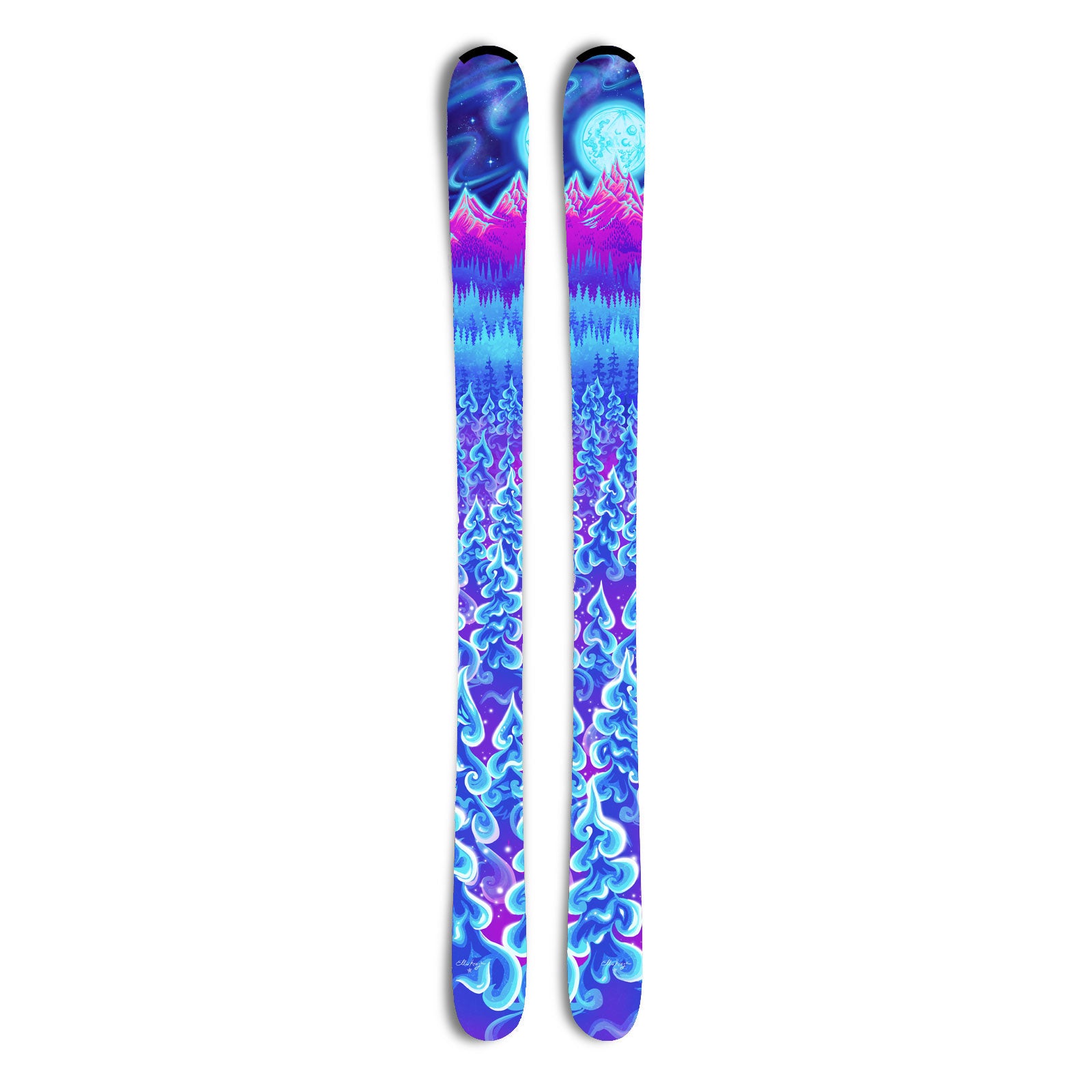 Custom Ski Wraps - Wonderland - designed by Ella Kuzyk