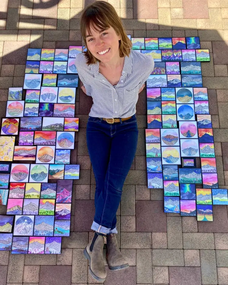 Swirly Dream Snowboard Wrap - A Featured Artist Design